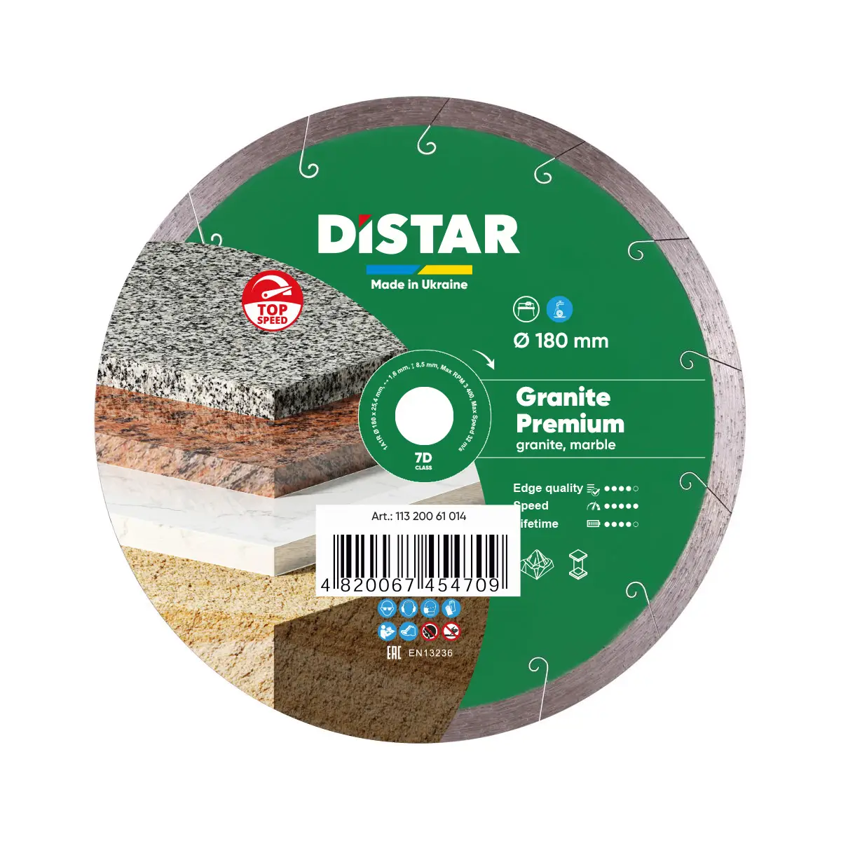 Diamantový kotúč 1A1R 180 Granite Premium 1