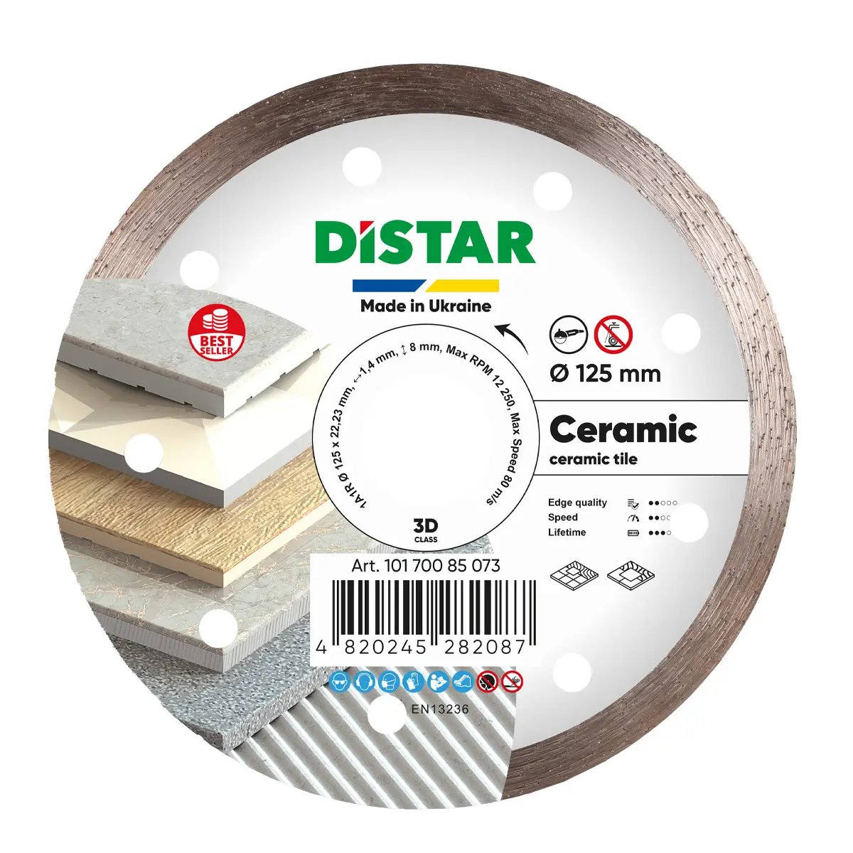 Diamantový kotúč 1A1R 125 Ceramic 1