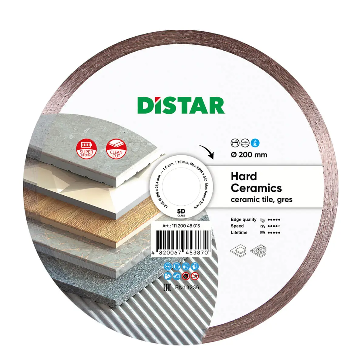 Diamantový kotúč 1A1R 200 Hard ceramics 1