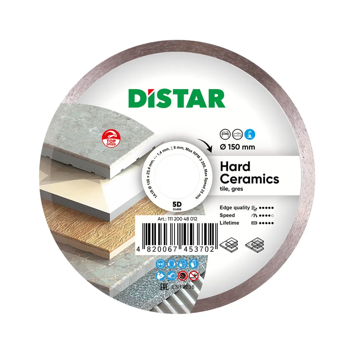 Diamantový kotúč 1A1R 150 Hard ceramics 1
