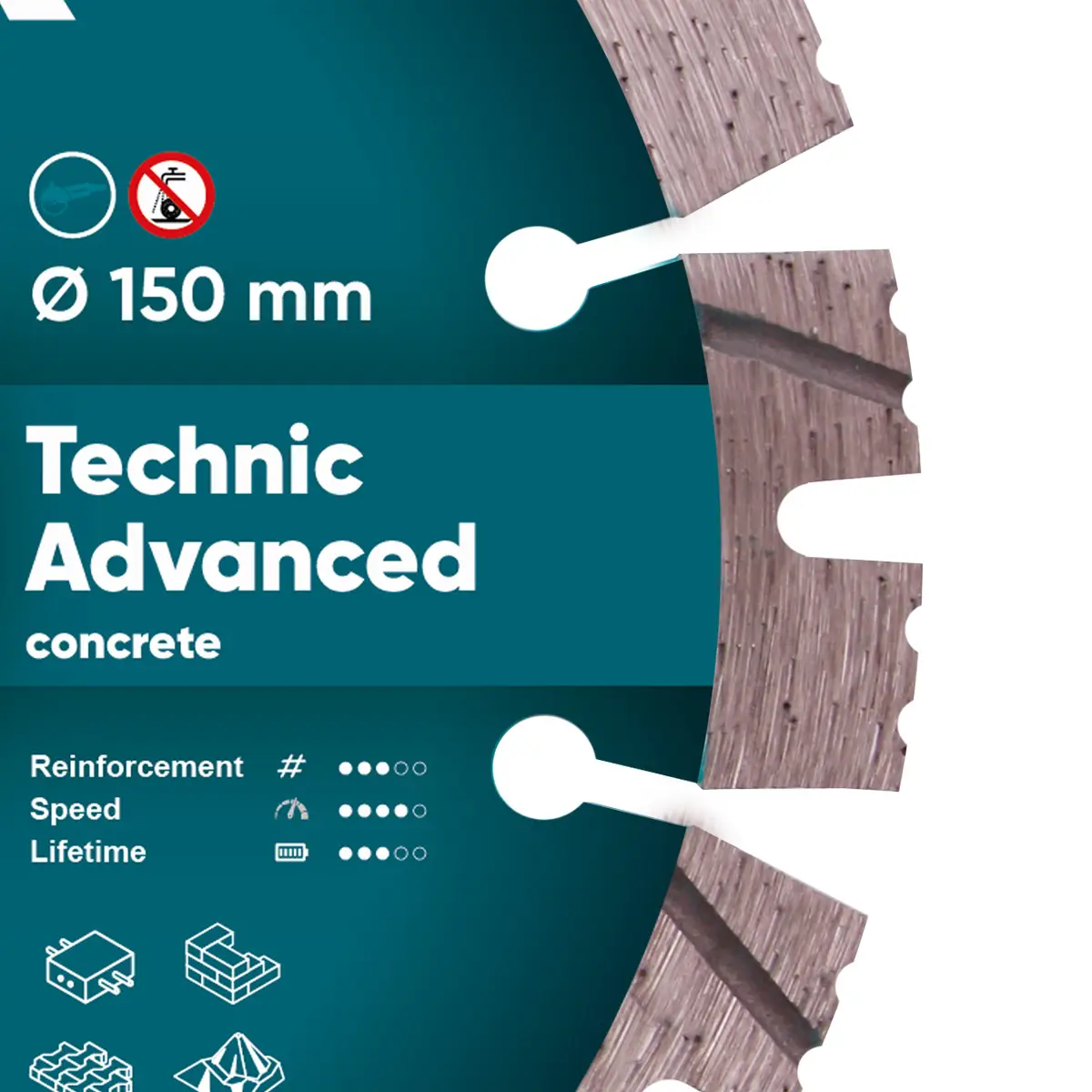 Diamantový kotúč 1A1RSS 150 Technic Advanced 1