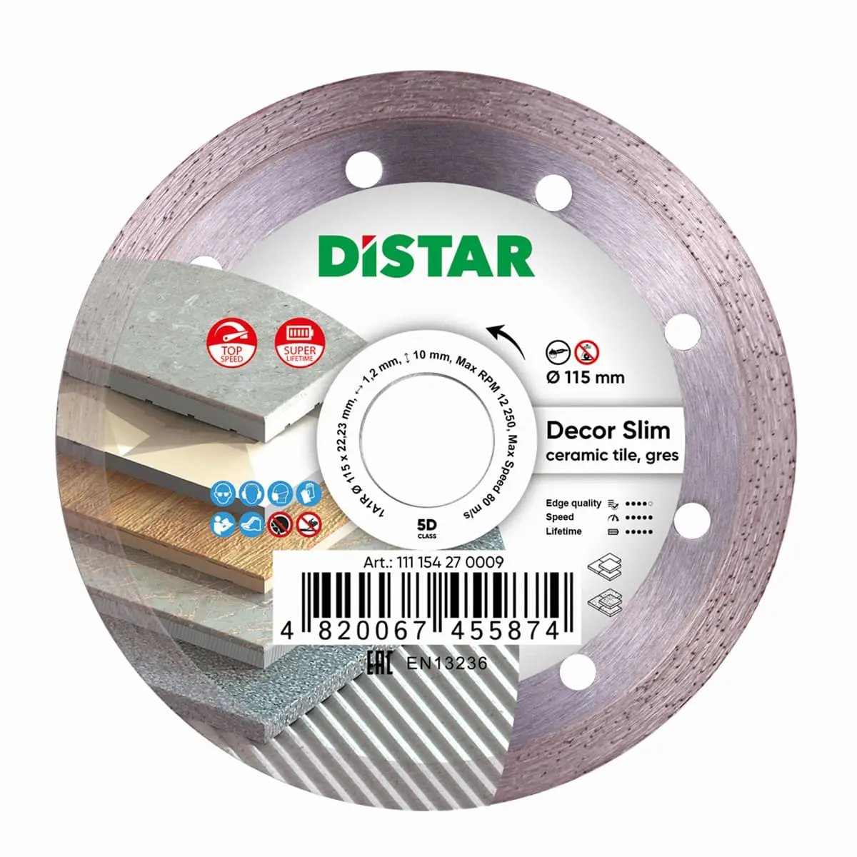 Diamantový kotúč 1A1R 115 Decor Slim 1