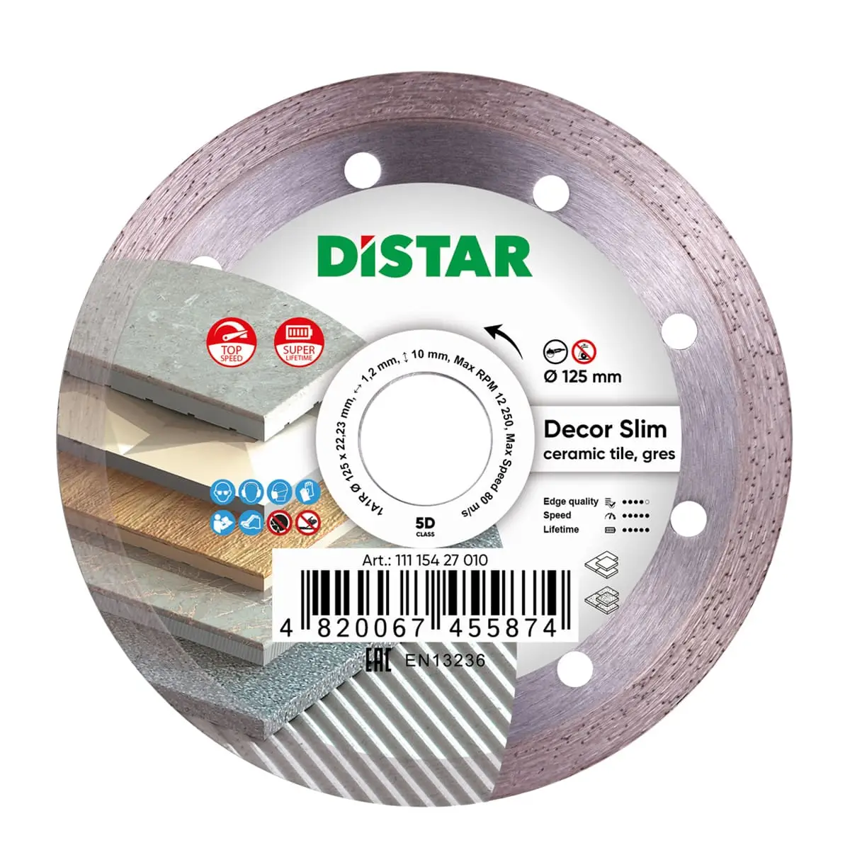 Diamantový kotúč 1A1R 125 Decor Slim 1 Diamantový kotúč 1A1R 125 Decor Slim 1