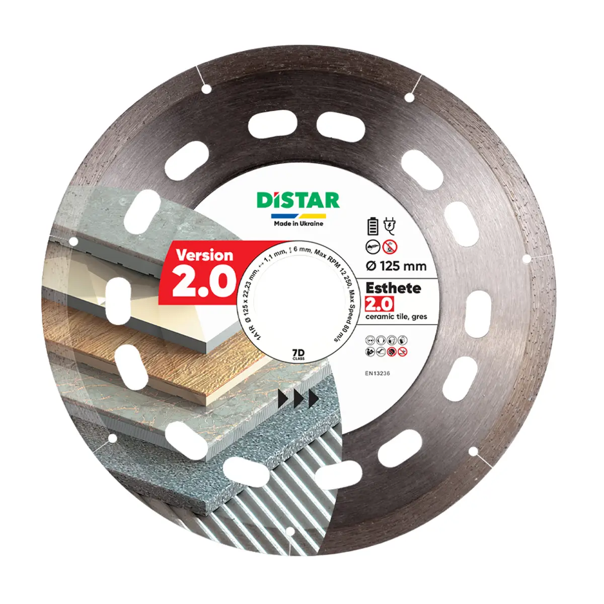 Diamantový kotúč 1A1R 125x22,23 Esthete 2.0 1 Diamantový kotúč 1A1R 125x22,23 Esthete 2.0 1
