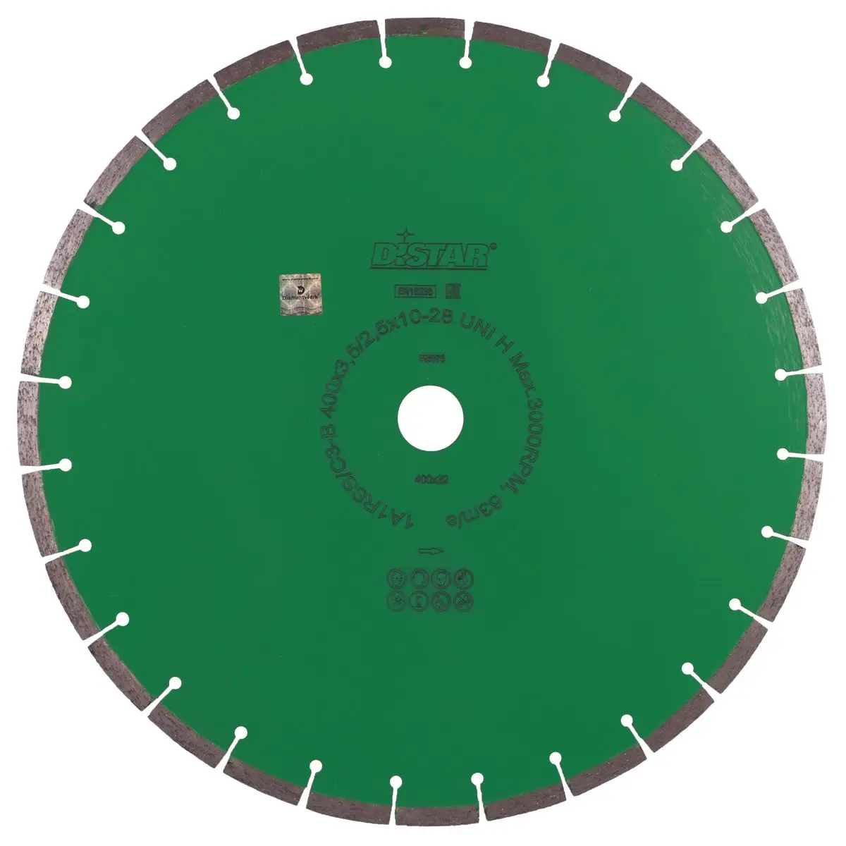 Diamond cutting blade 1A1RSS 400x32 UNI H 1