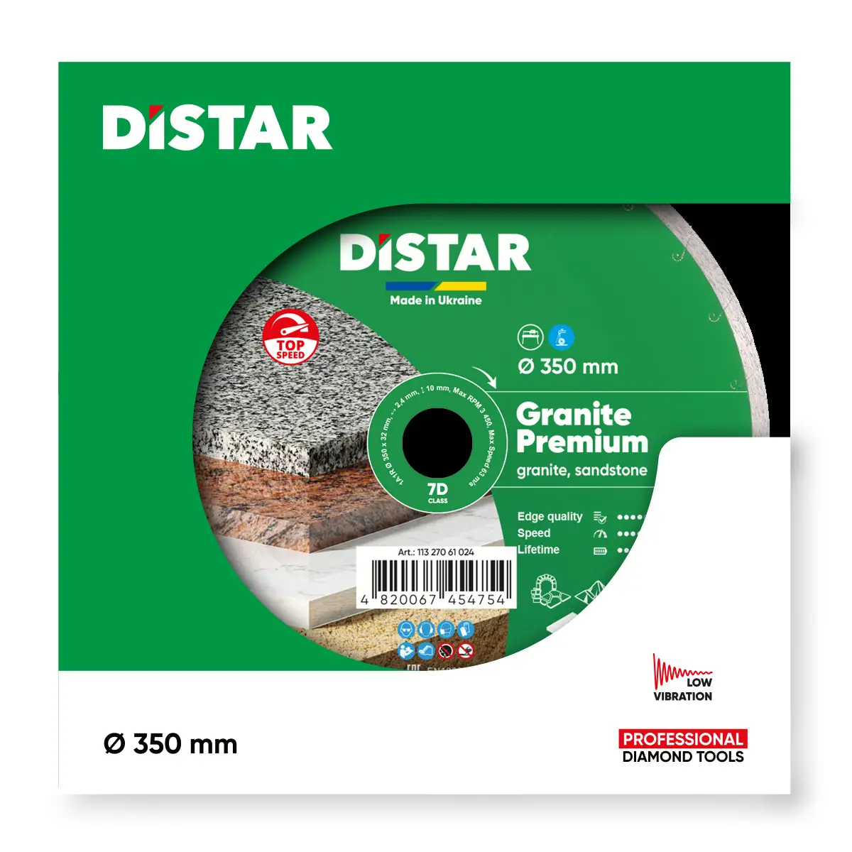 Diamantový kotúč 1A1R 350x32 Granite Premium 1