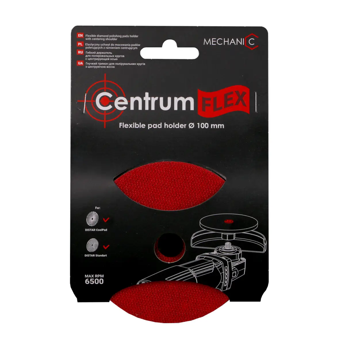 Pad holder D100*M14 CentrumFlex 1