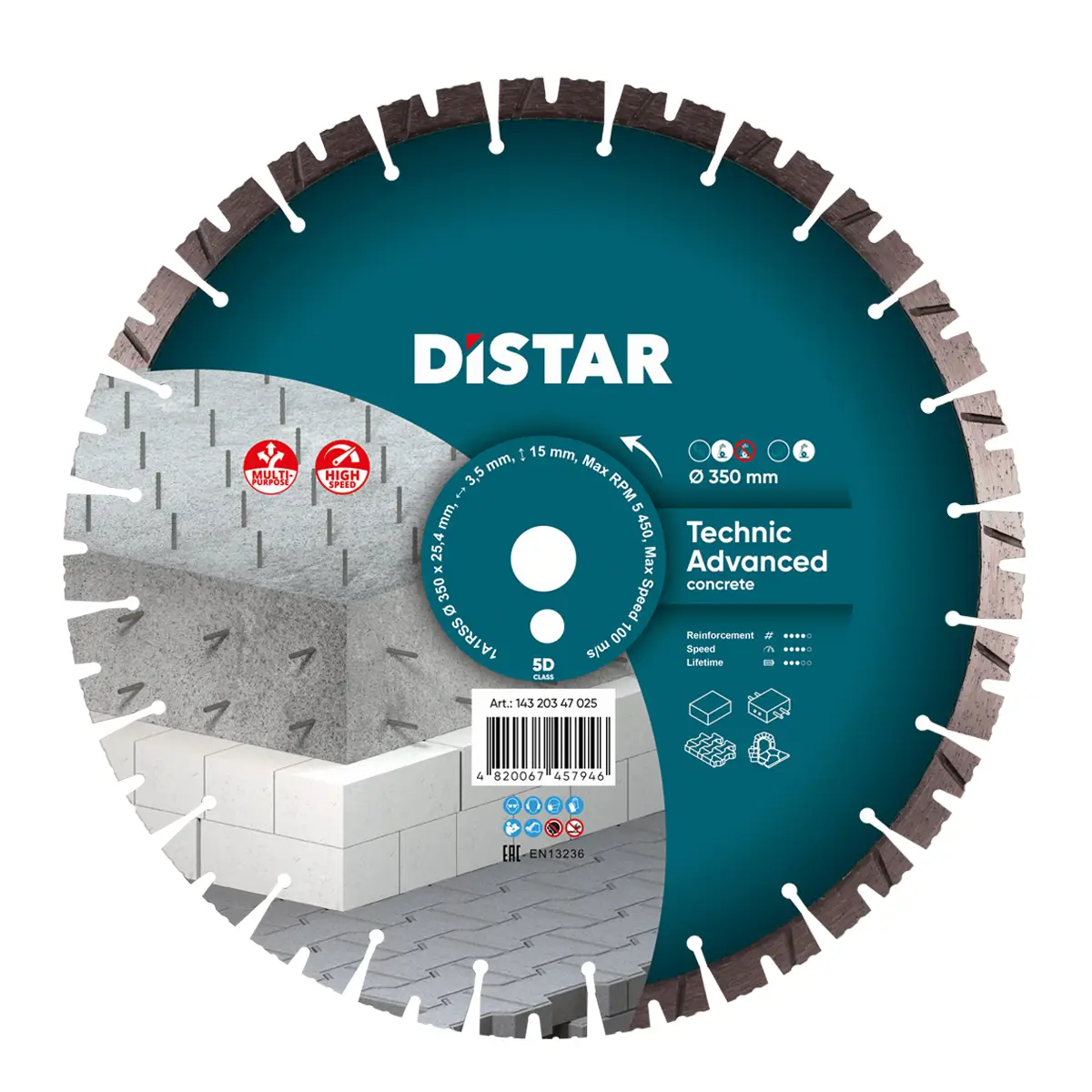 Diamantový kotúč 1A1RSS 350 Technic Advanced 1