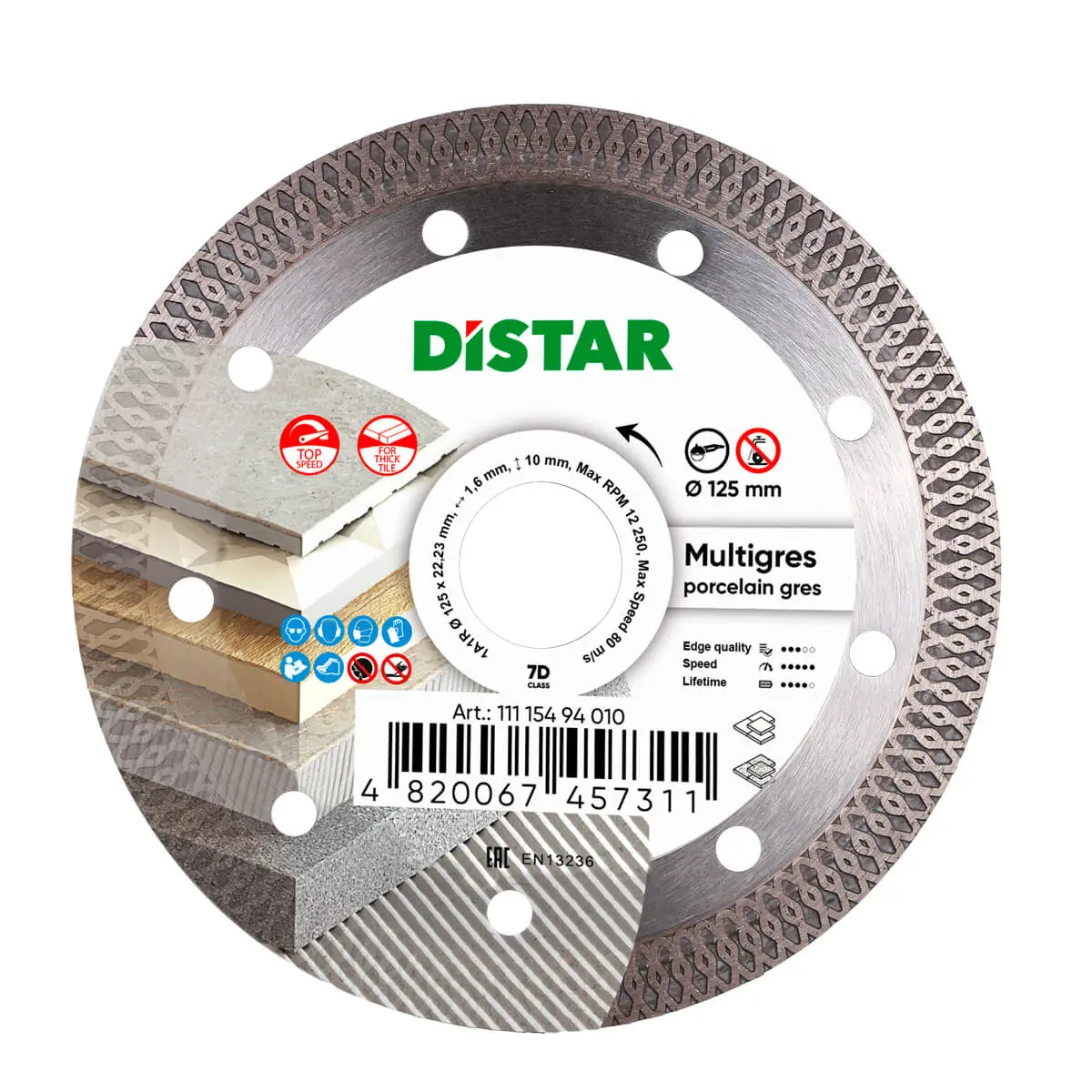 Diamantový kotúč 1A1R 125 Multigres 1