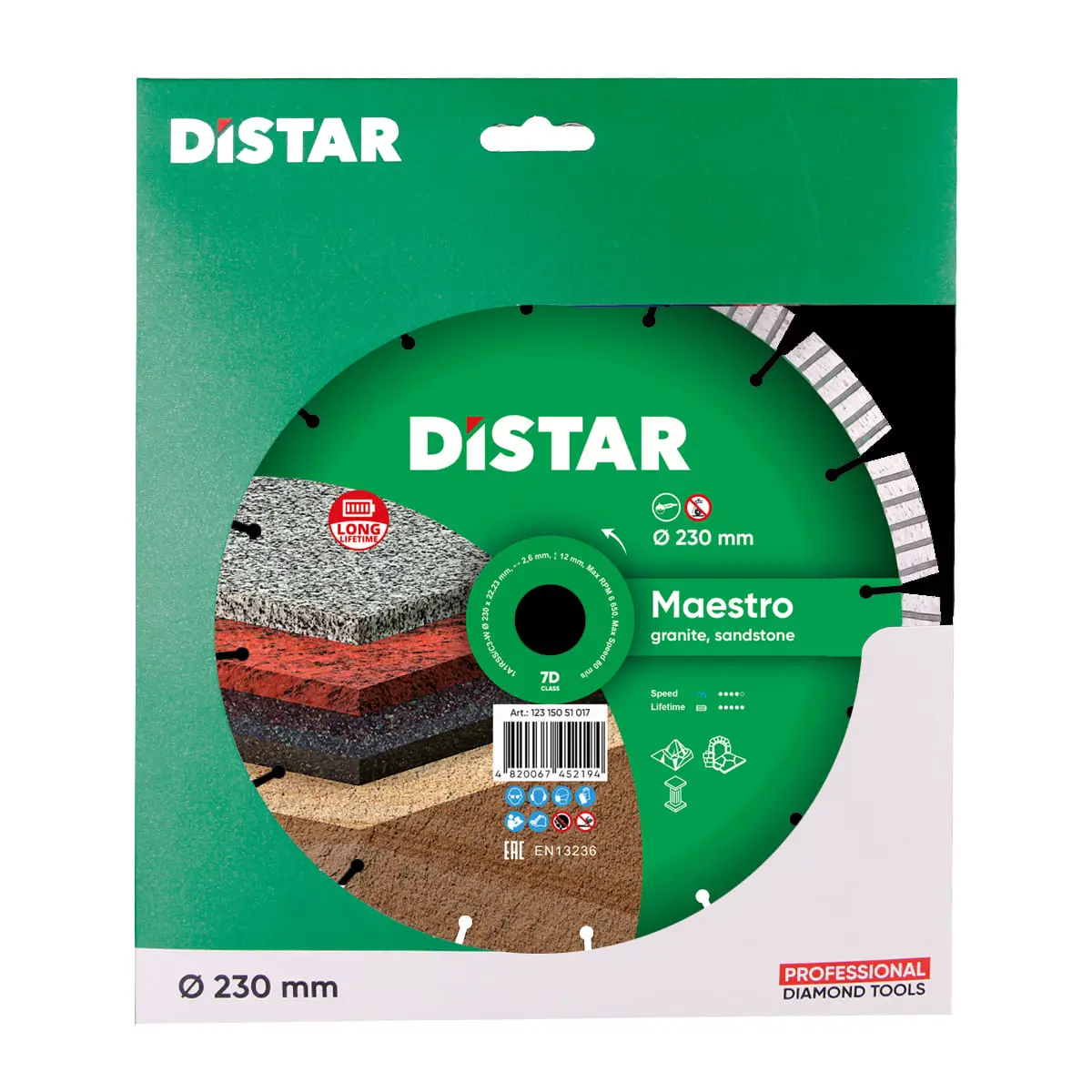 Diamantový kotúč 1A1RSS/C3-W 230x22,23 Maestro 1