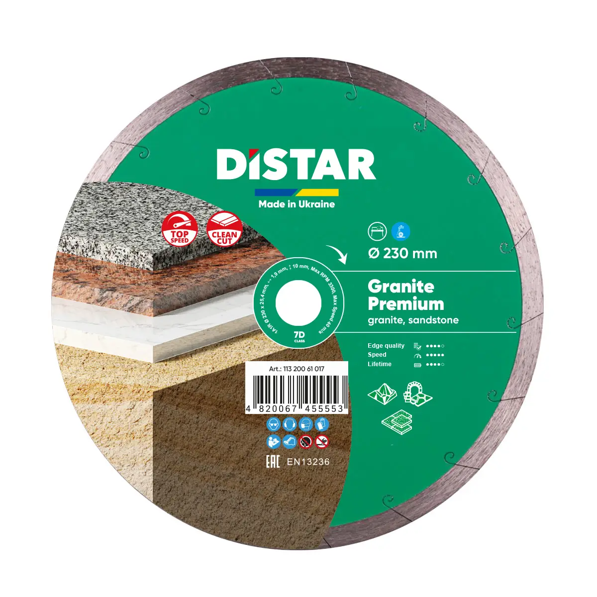 Diamantový kotúč 1A1R 230 Granite Premium 1