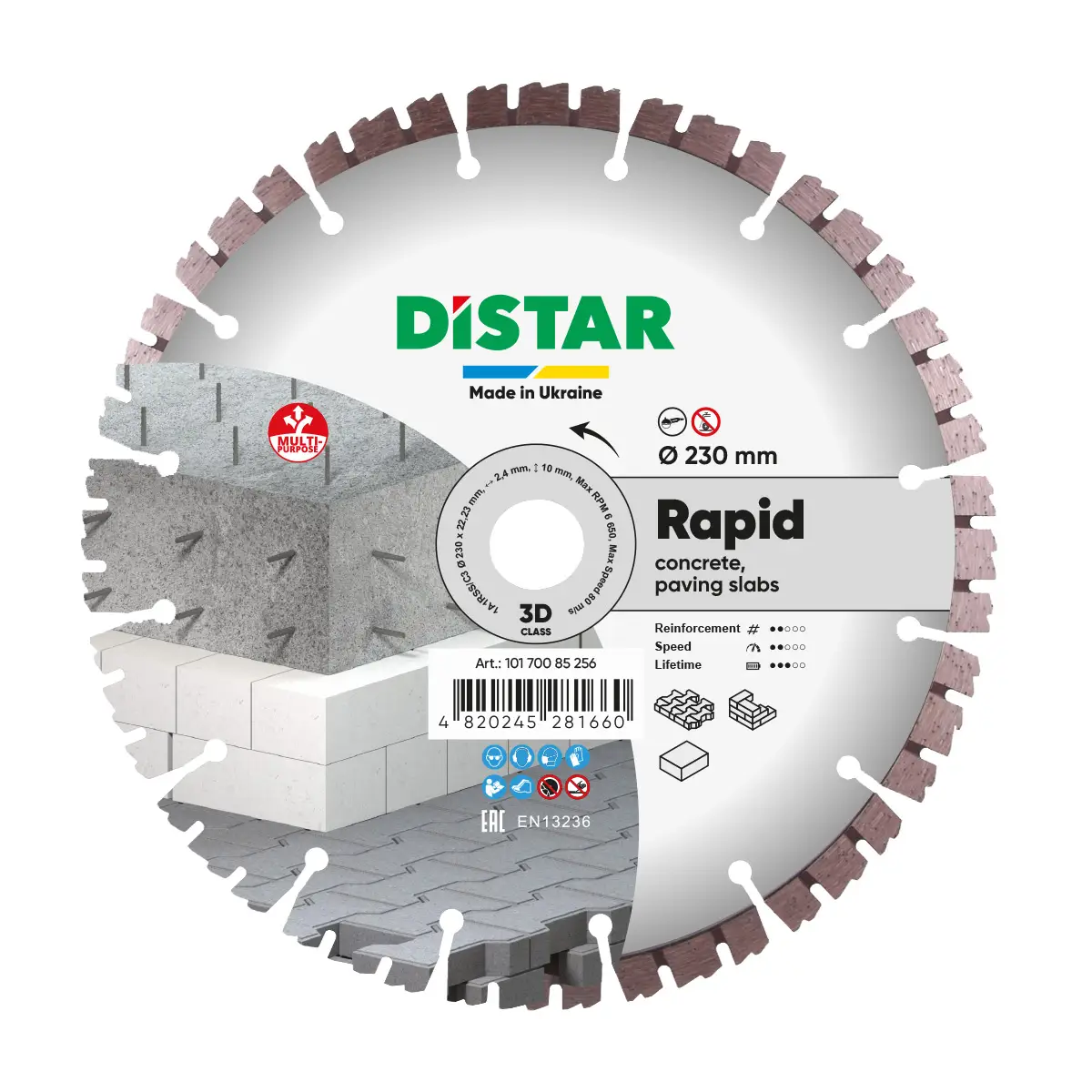 Diamantový kotúč 1A1RSS 230 Rapid 1