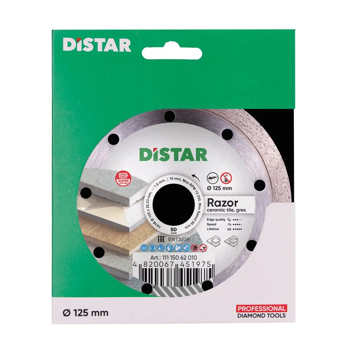 Diamond cutting blade 1A1R 125 Razor 1 Diamond cutting blade 1A1R 125 Razor 1