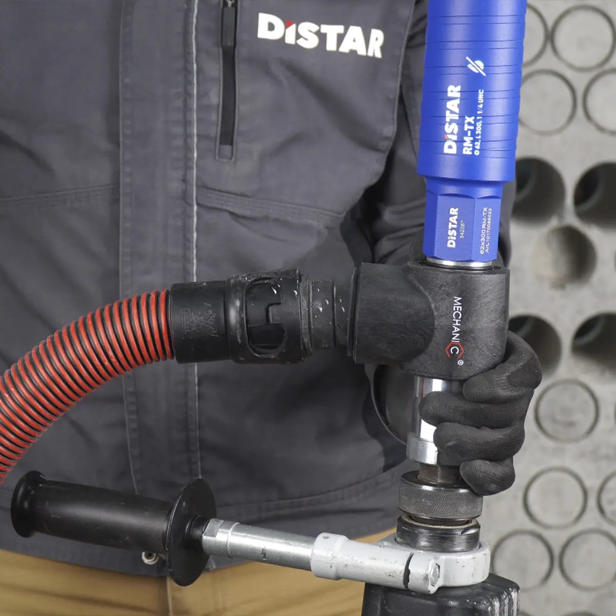 Dust collector DrillSTREAM Aluminum 1_1/4UNC(in)x1_1/4UNC(out) 1
