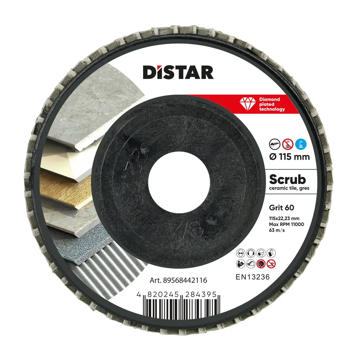 Diamond FLAP disc 115*22,23  #60 Scrub 1