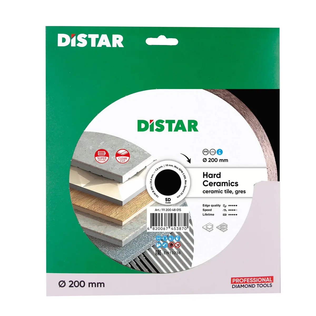 Diamantový kotúč 1A1R 200 Hard ceramics 1