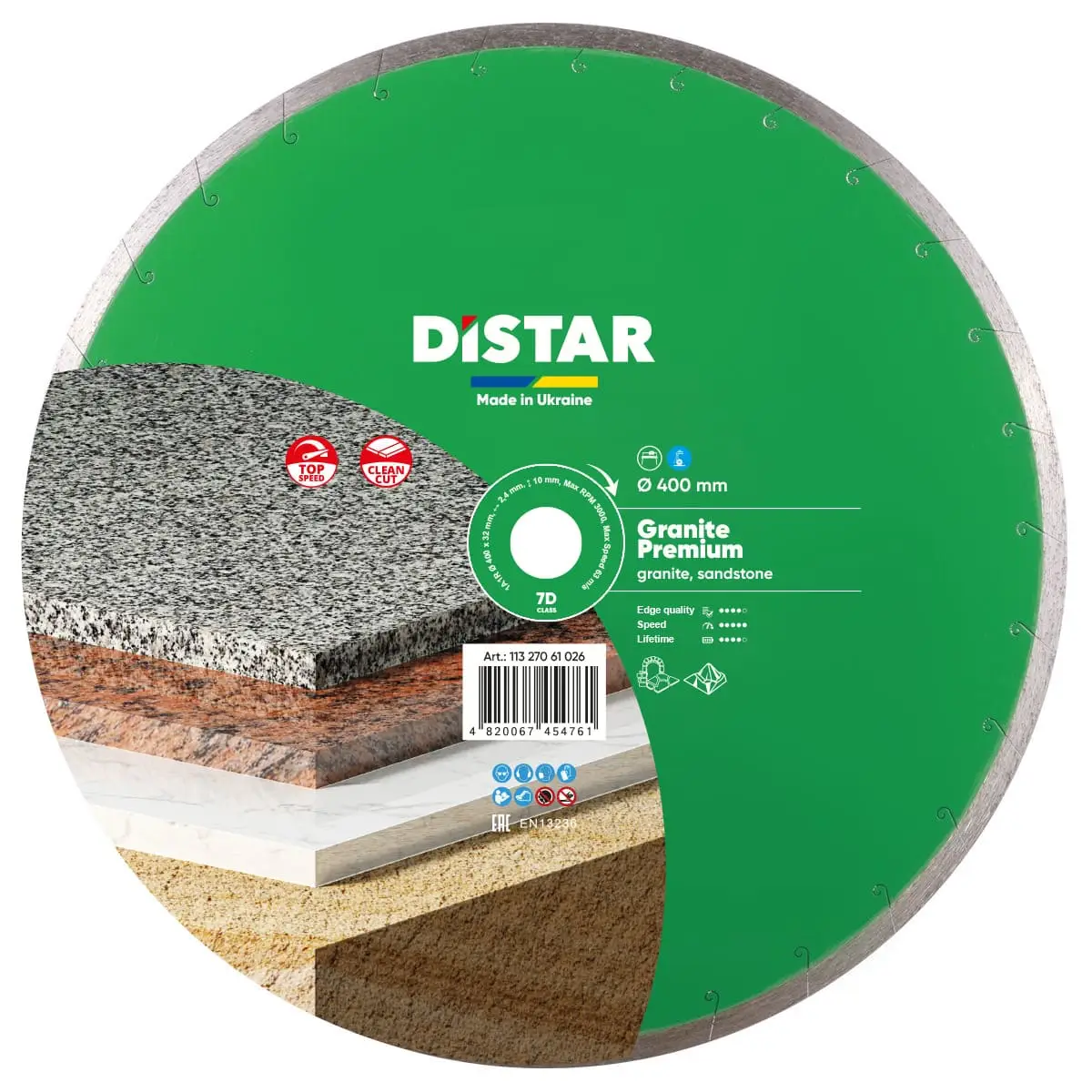 Diamantový kotúč 1A1R 400x32 Granite Premium 1
