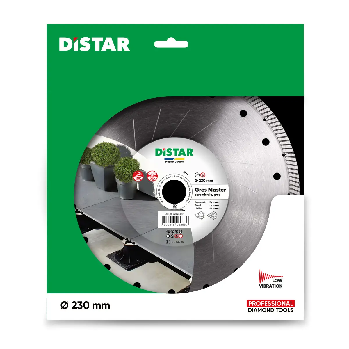 Diamantový kotúč  1A1R 230x22,23/H Gres Master 1