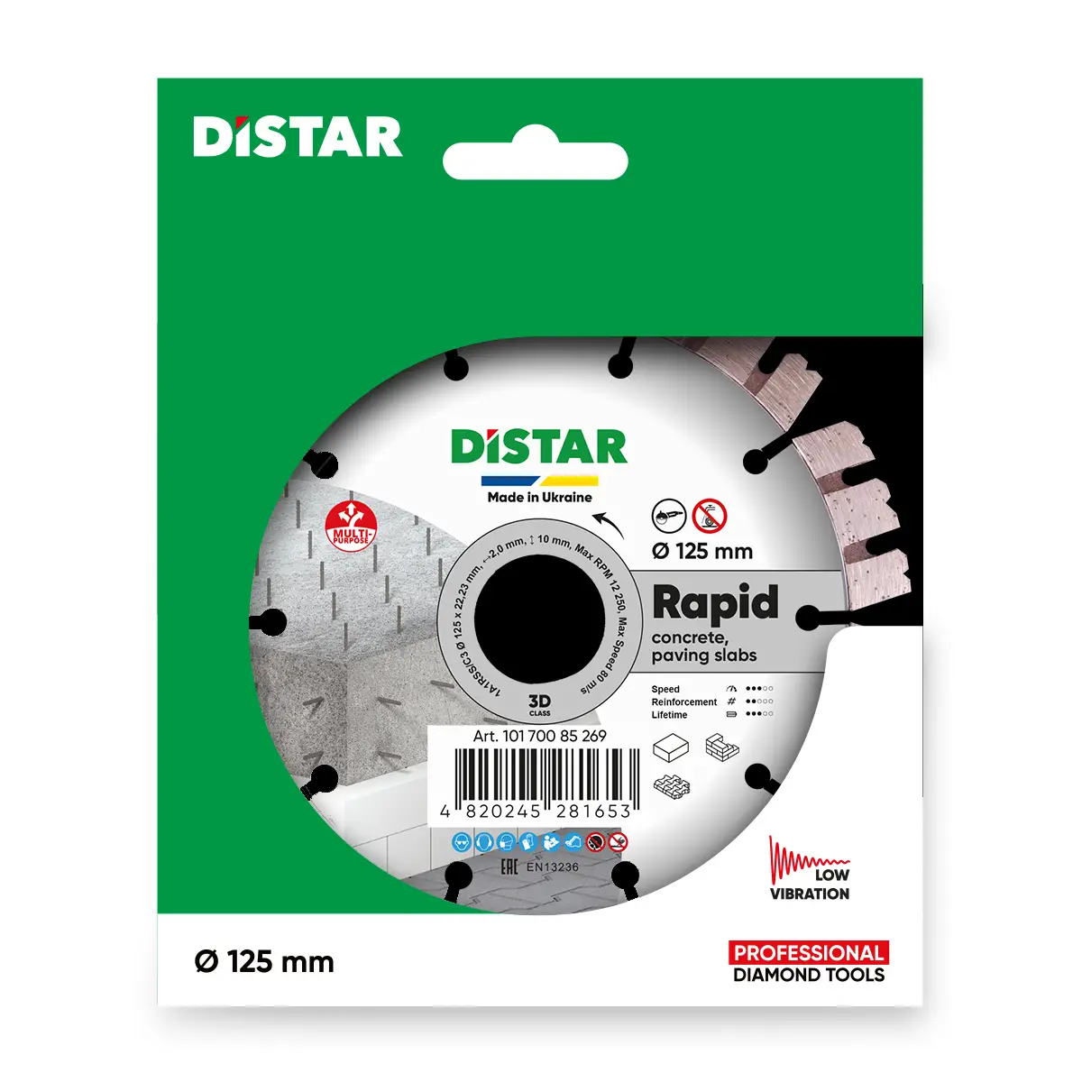 Diamantový kotúč 1A1RSS 125 Rapid 1