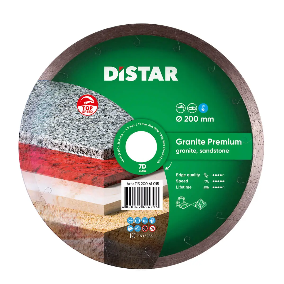 Diamantový kotúč 1A1R 200 Granite Premium 1