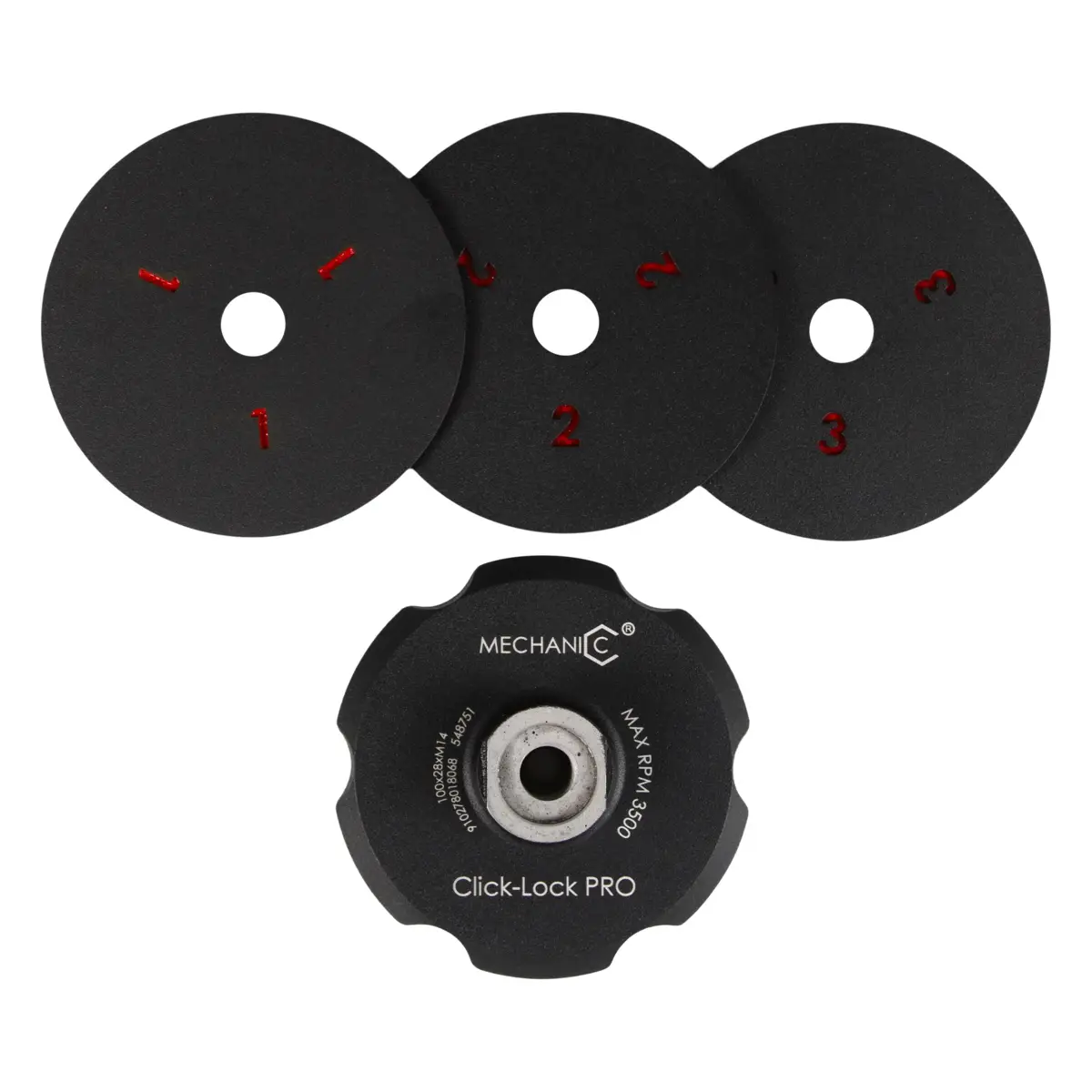Magnetic pad holder 100*25*14.7*М14 Click-Lock PRO 1 Magnetic pad holder 100*25*14.7*М14 Click-Lock PRO 1