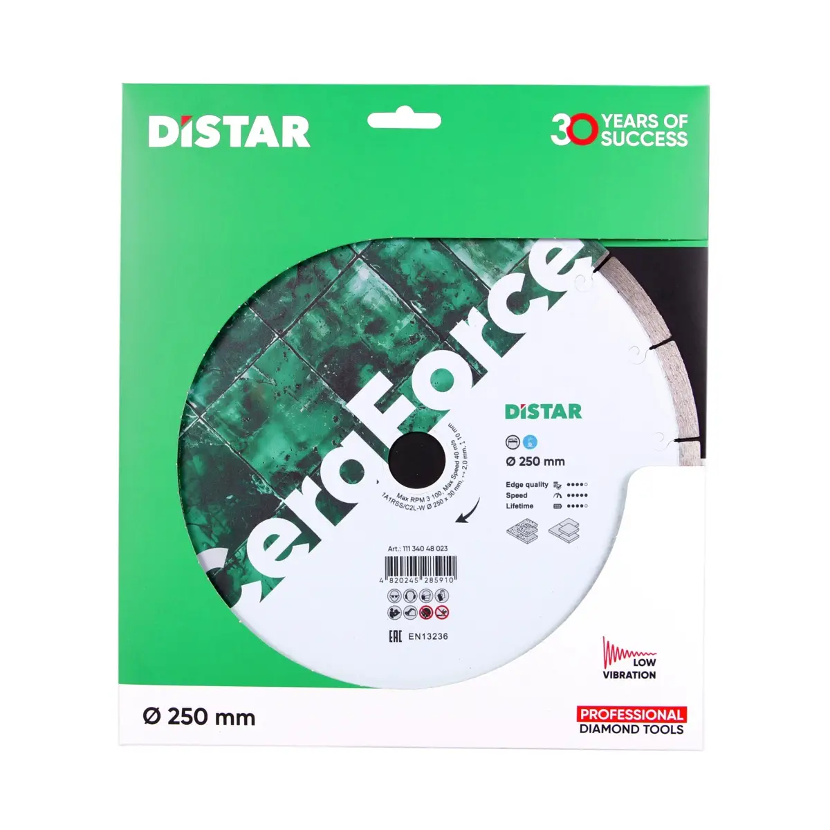 Diamond cutting blade 1A1RSS 250x30 CeraForce 1