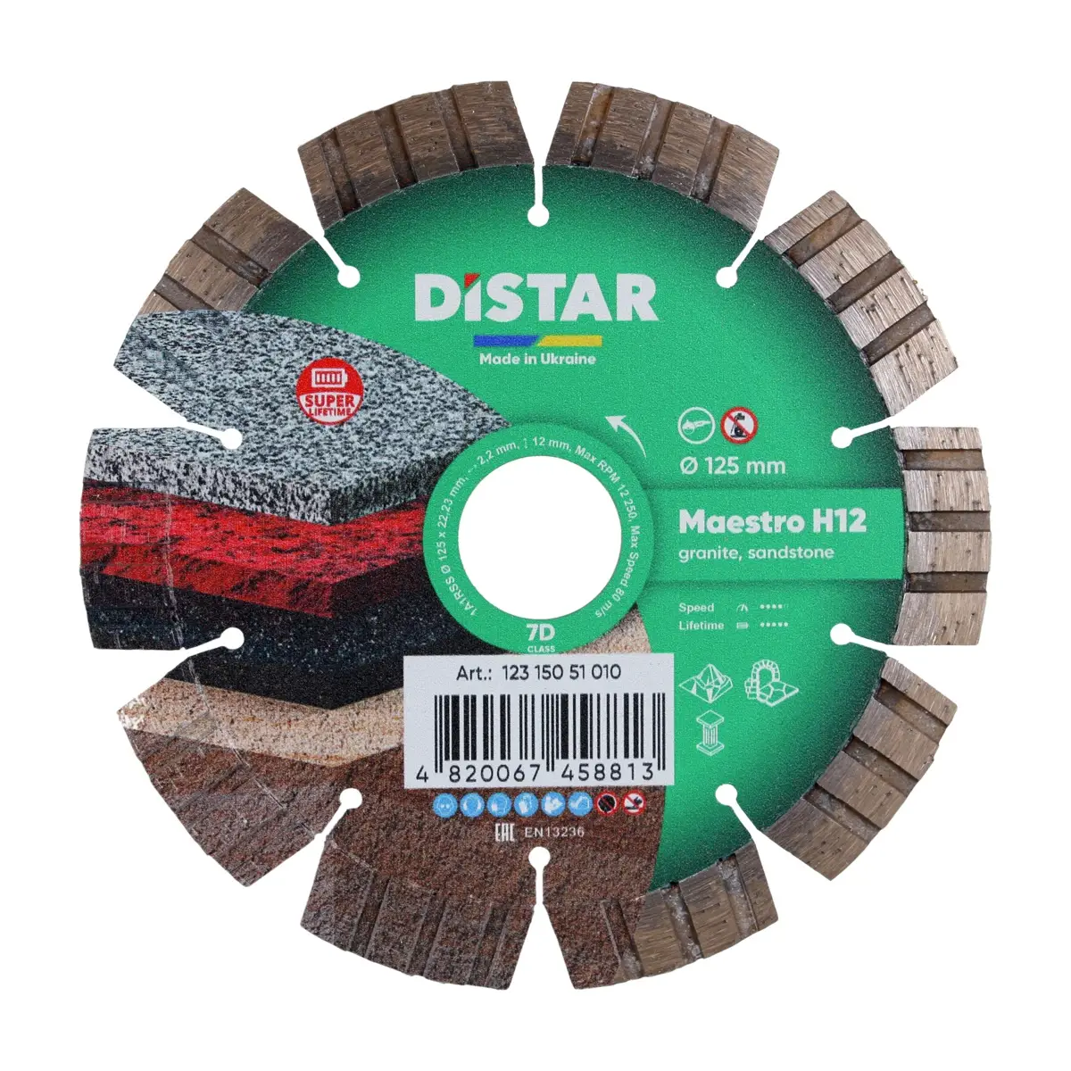 Diamantový kotúč 1A1RSS 125 Maestro H12 1 Diamantový kotúč 1A1RSS 125 Maestro H12 1