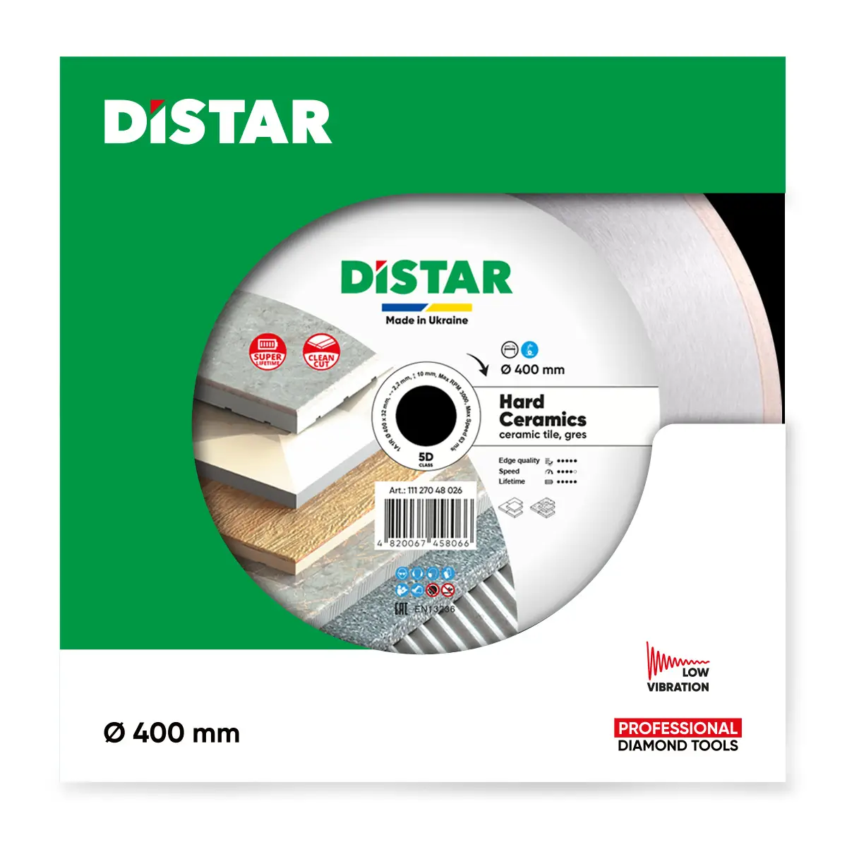 Diamond cutting blade 1A1R 400x32 Hard ceramics 1