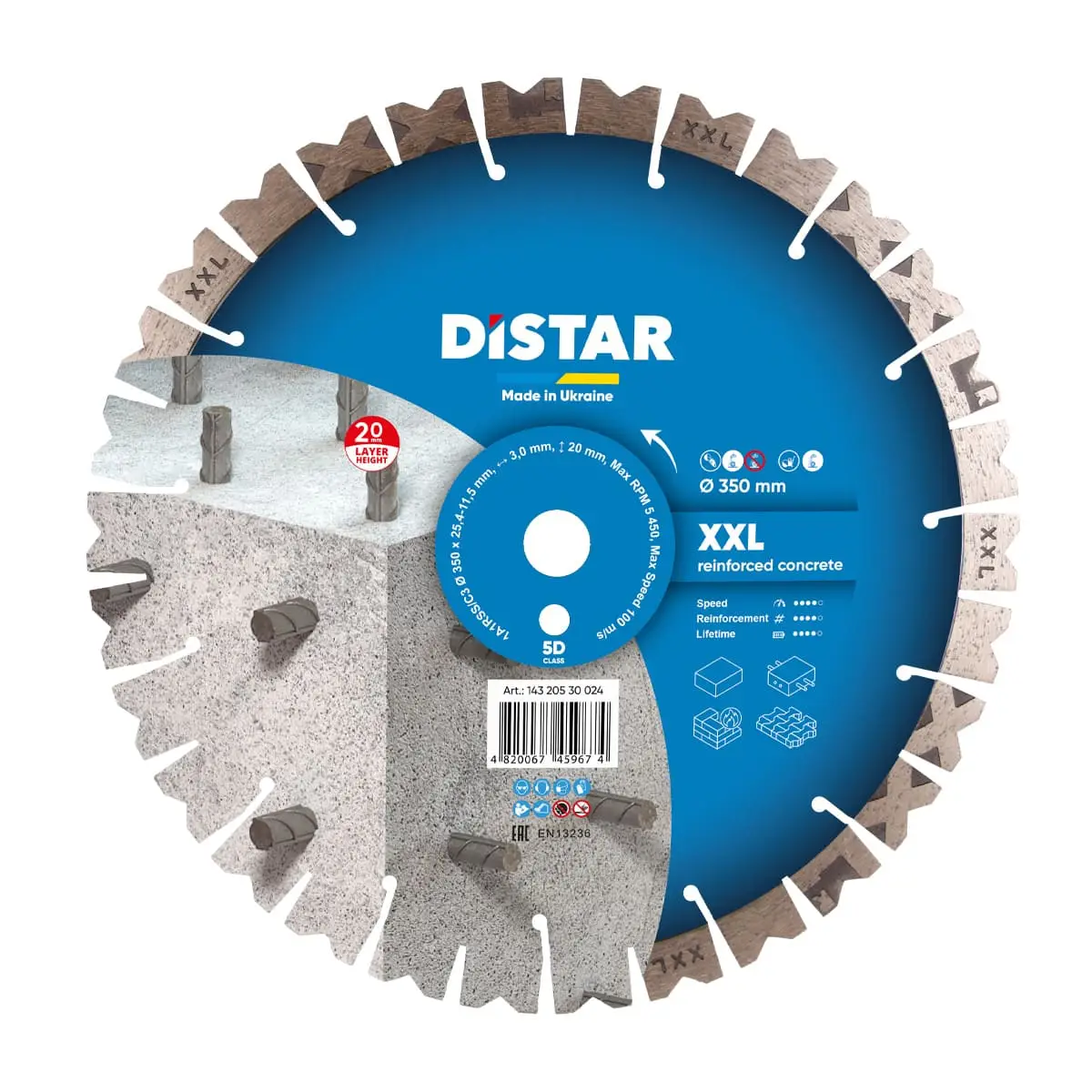 Diamantový kotúč 1A1RSS 350 XXL 1