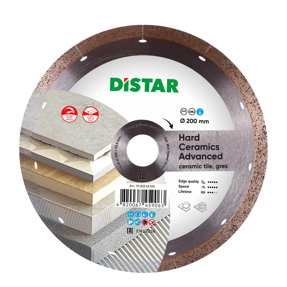 Diamantový kotúč 1A1R 200 Hard ceramics Advanced 1