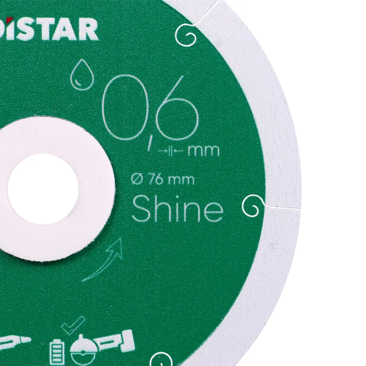 Diamond cutting blade Distar 76x0,6 Shine 1