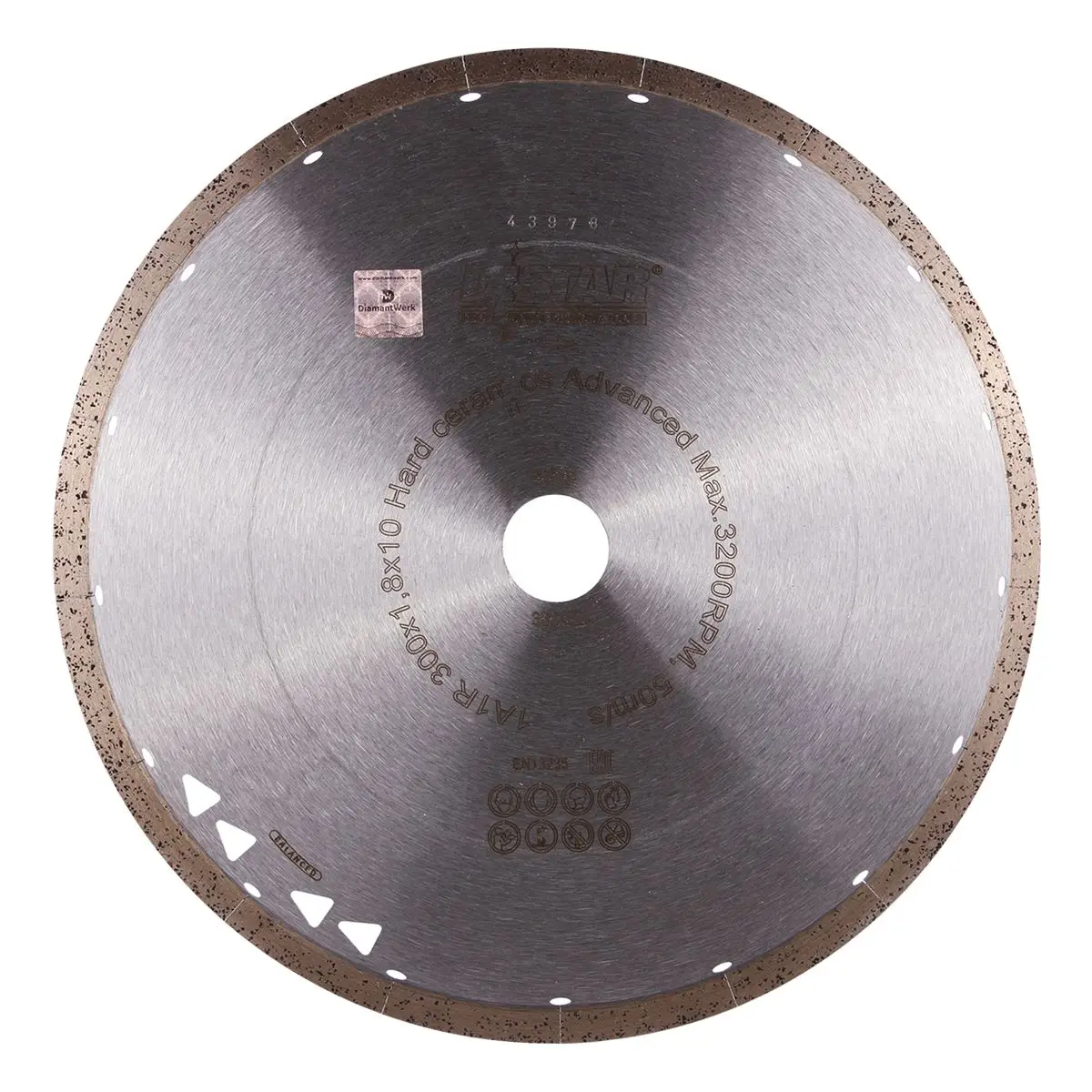 Diamond cutting blade 1A1R 300x32 Hard ceramics Advanced 1