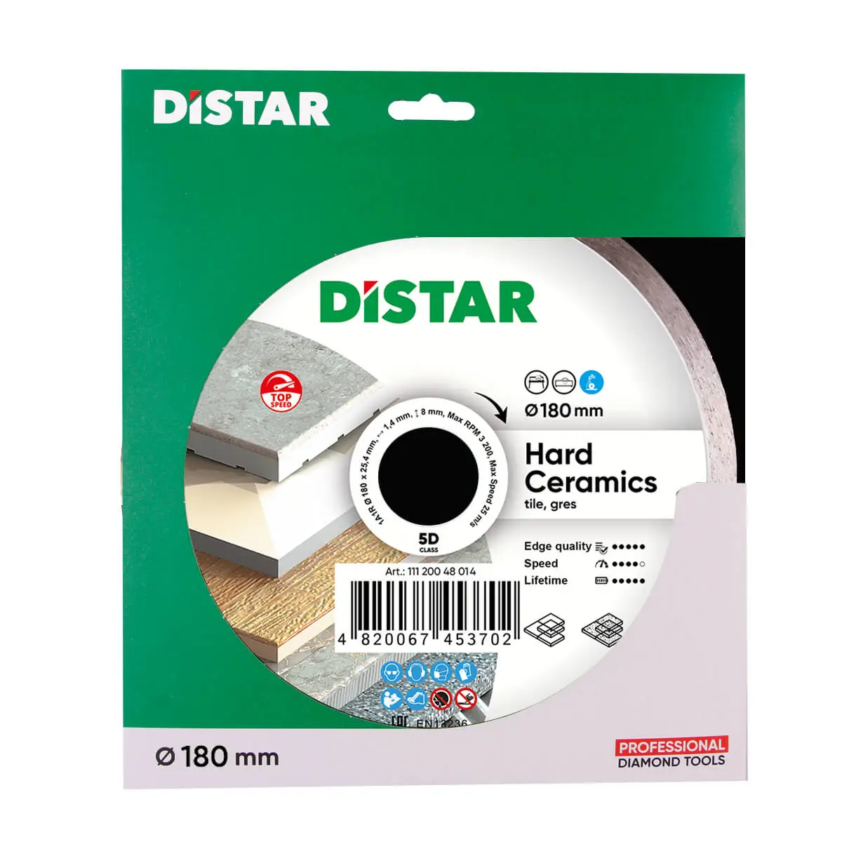 Diamantový kotúč 1A1R 180 Hard ceramics 1