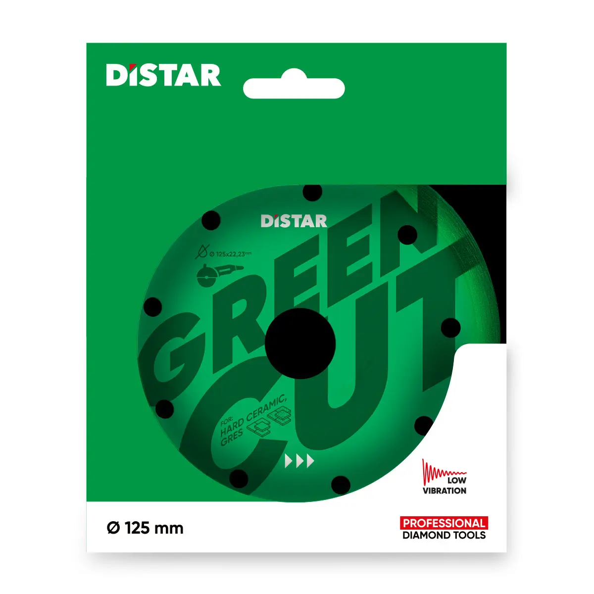Diamond cutting blade 1A1R 125x22,23 Green Cut 1