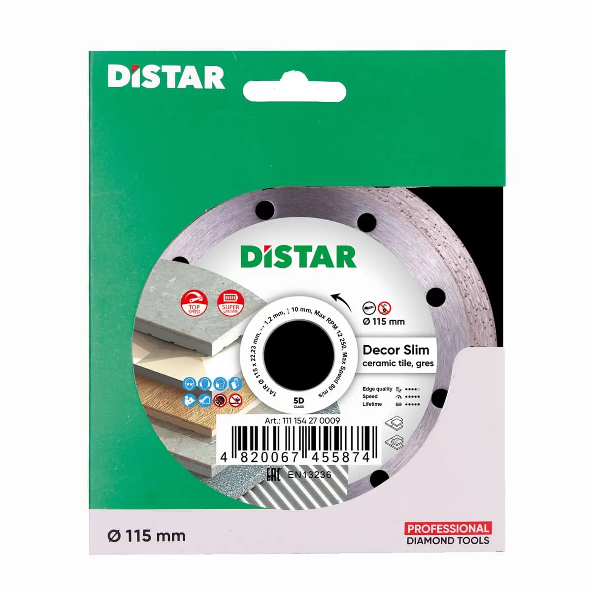 Diamantový kotúč 1A1R 115 Decor Slim 1