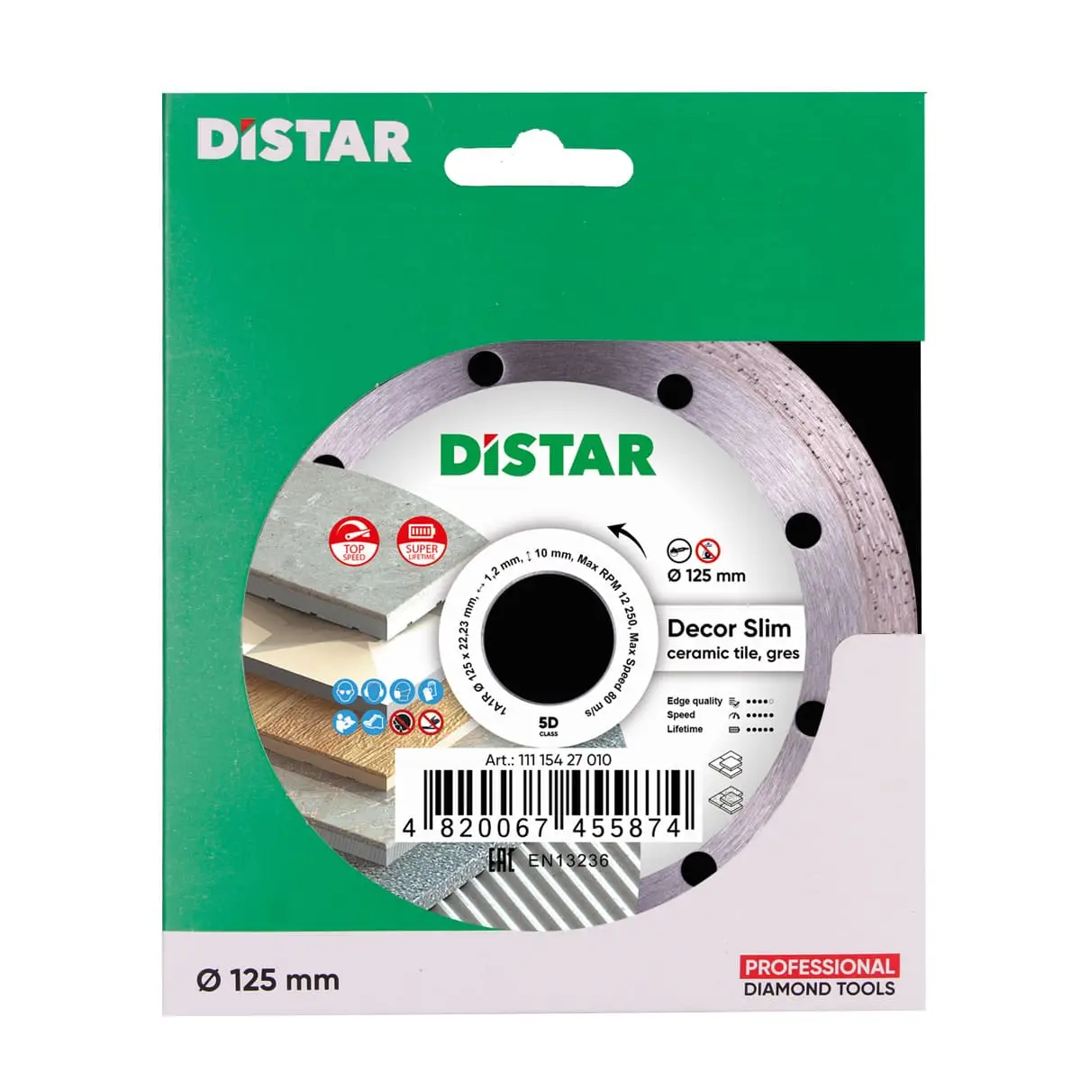 Diamantový kotúč 1A1R 125 Decor Slim 1 Diamantový kotúč 1A1R 125 Decor Slim 1