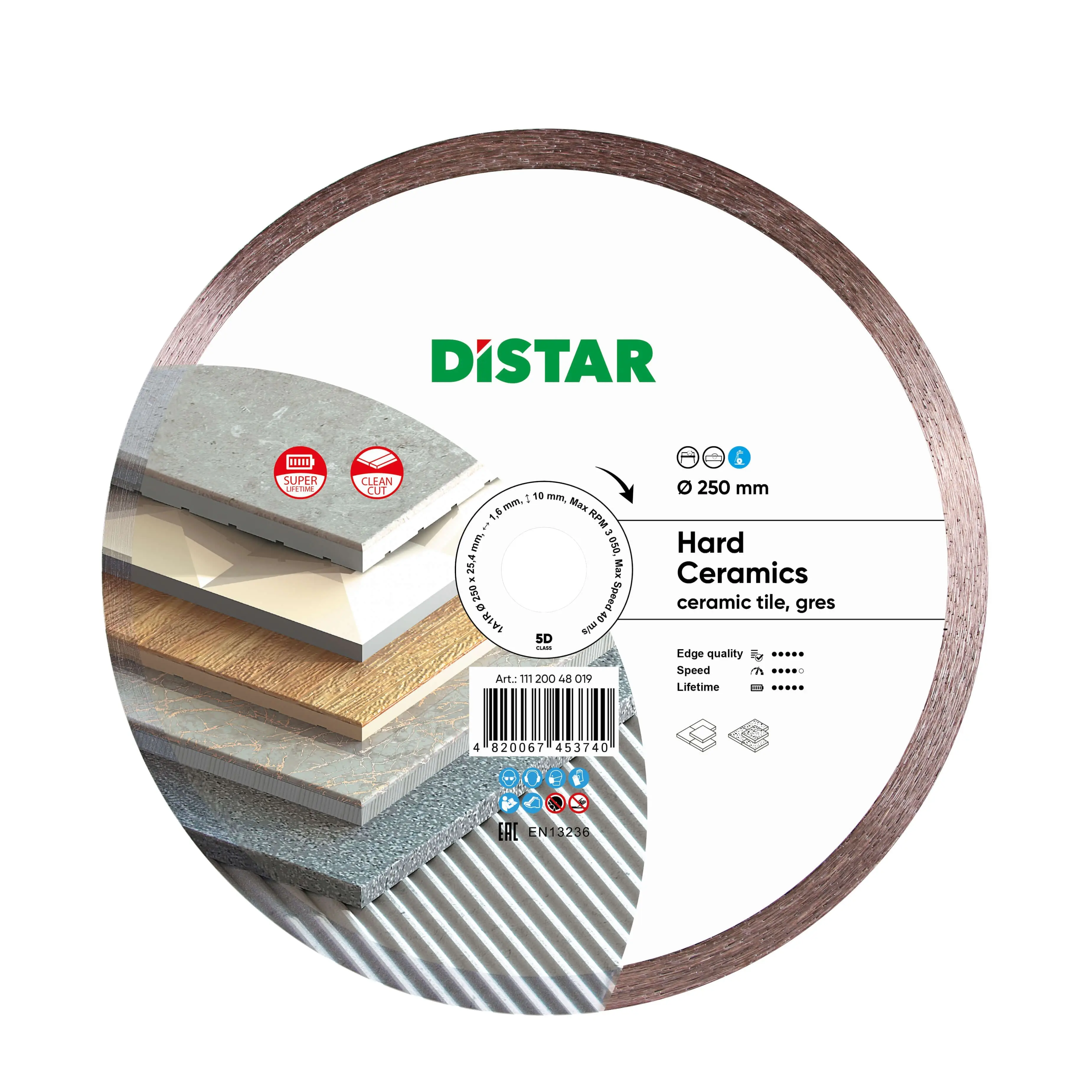 Diamantový kotúč 1A1R 250 Hard ceramics 1