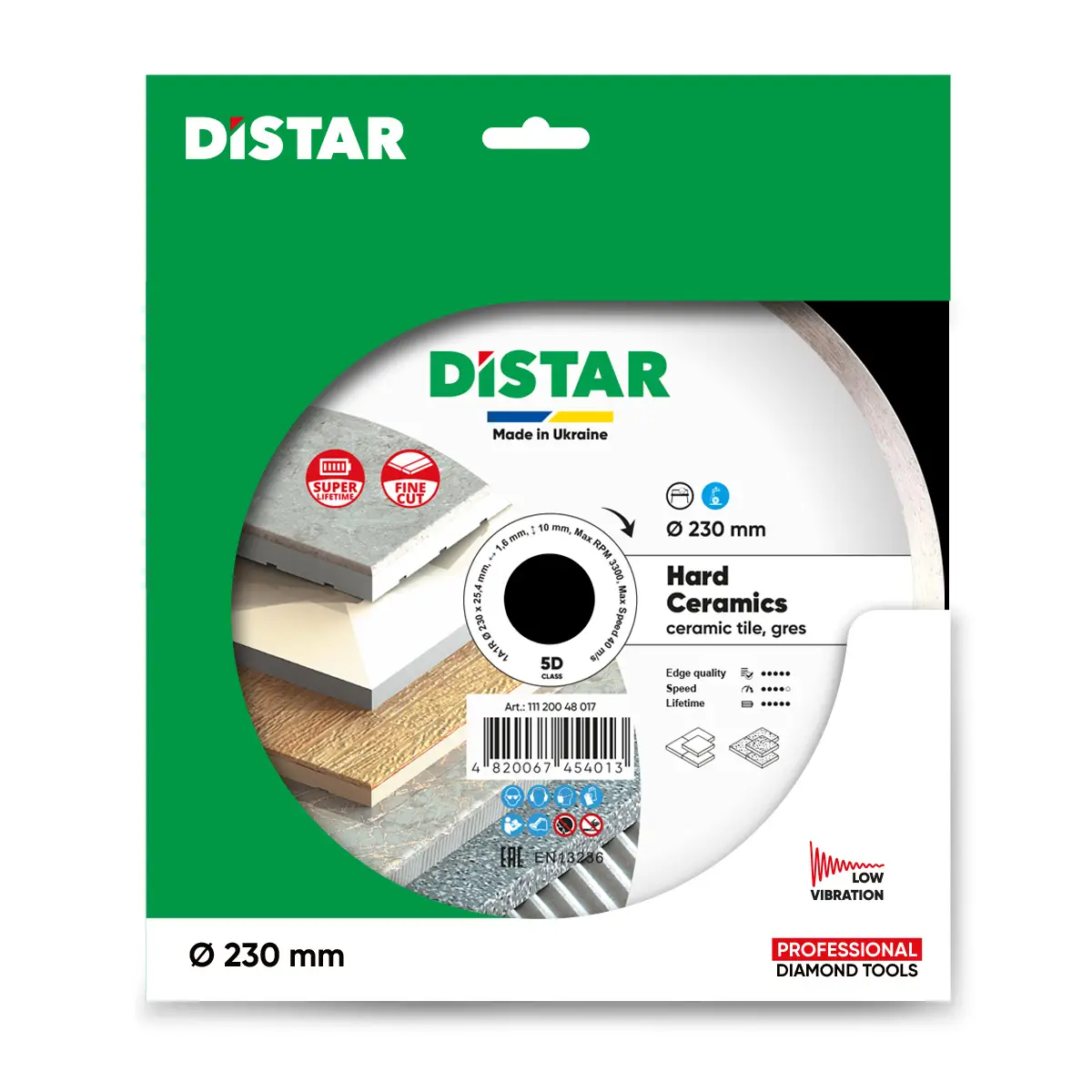 Diamantový kotúč 1A1R 230 Hard ceramics 1