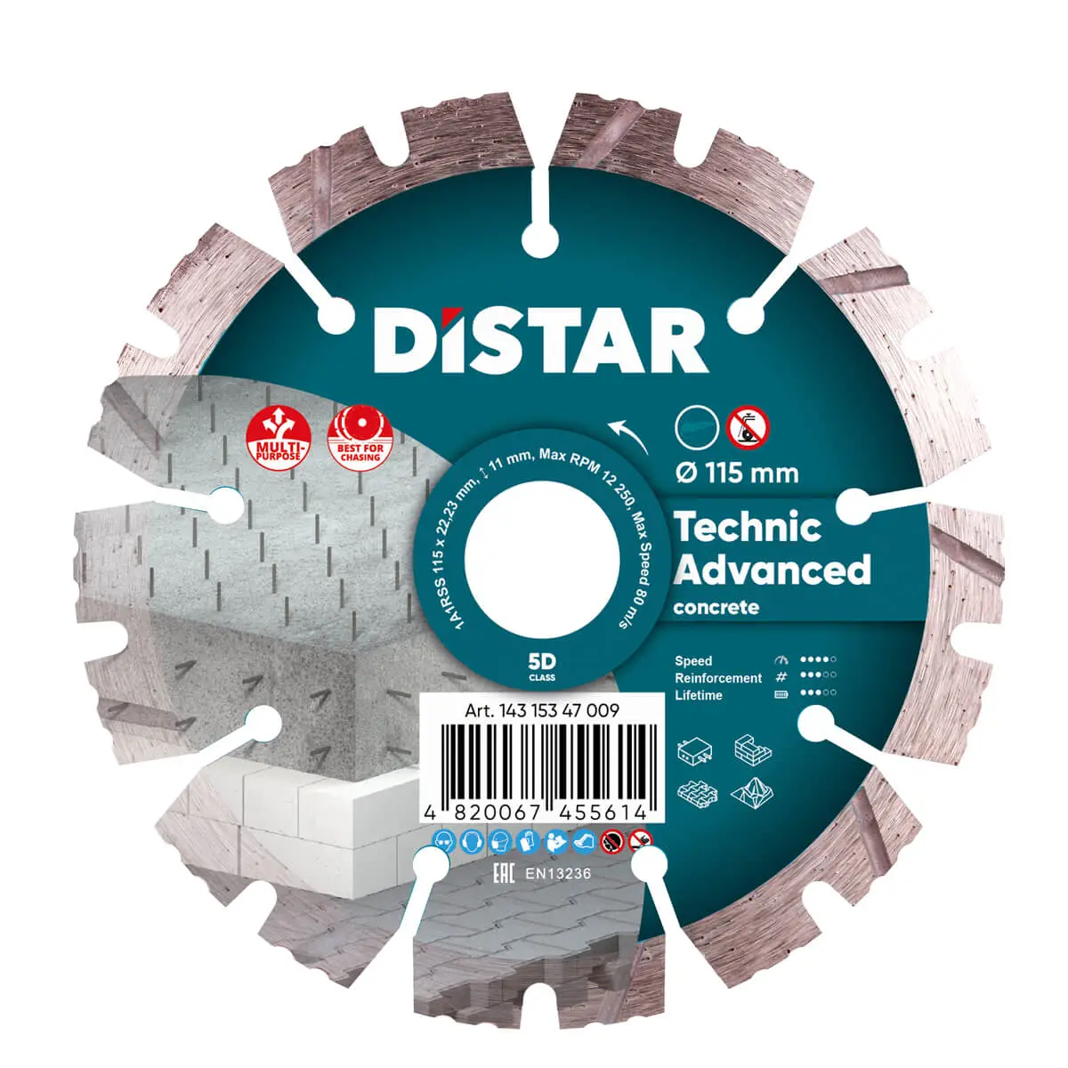 Diamantový kotúč 1A1RSS 115 Technic Advanced 1