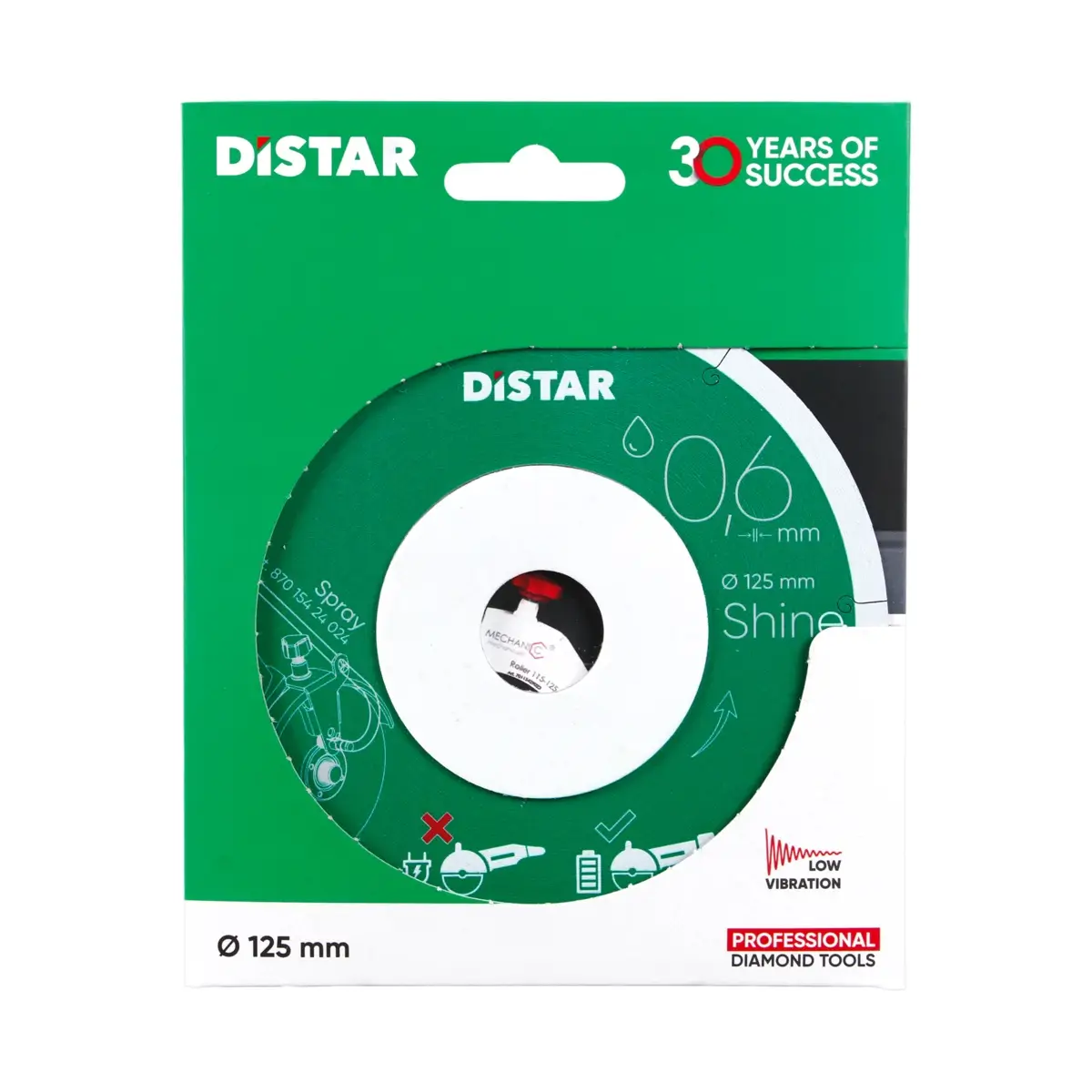 Diamantový kotúč 1A1R 125x0,6x22,23 Shine 1