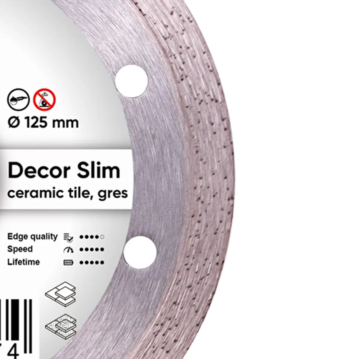 Diamantový kotúč 1A1R 125 Decor Slim 1 Diamantový kotúč 1A1R 125 Decor Slim 1