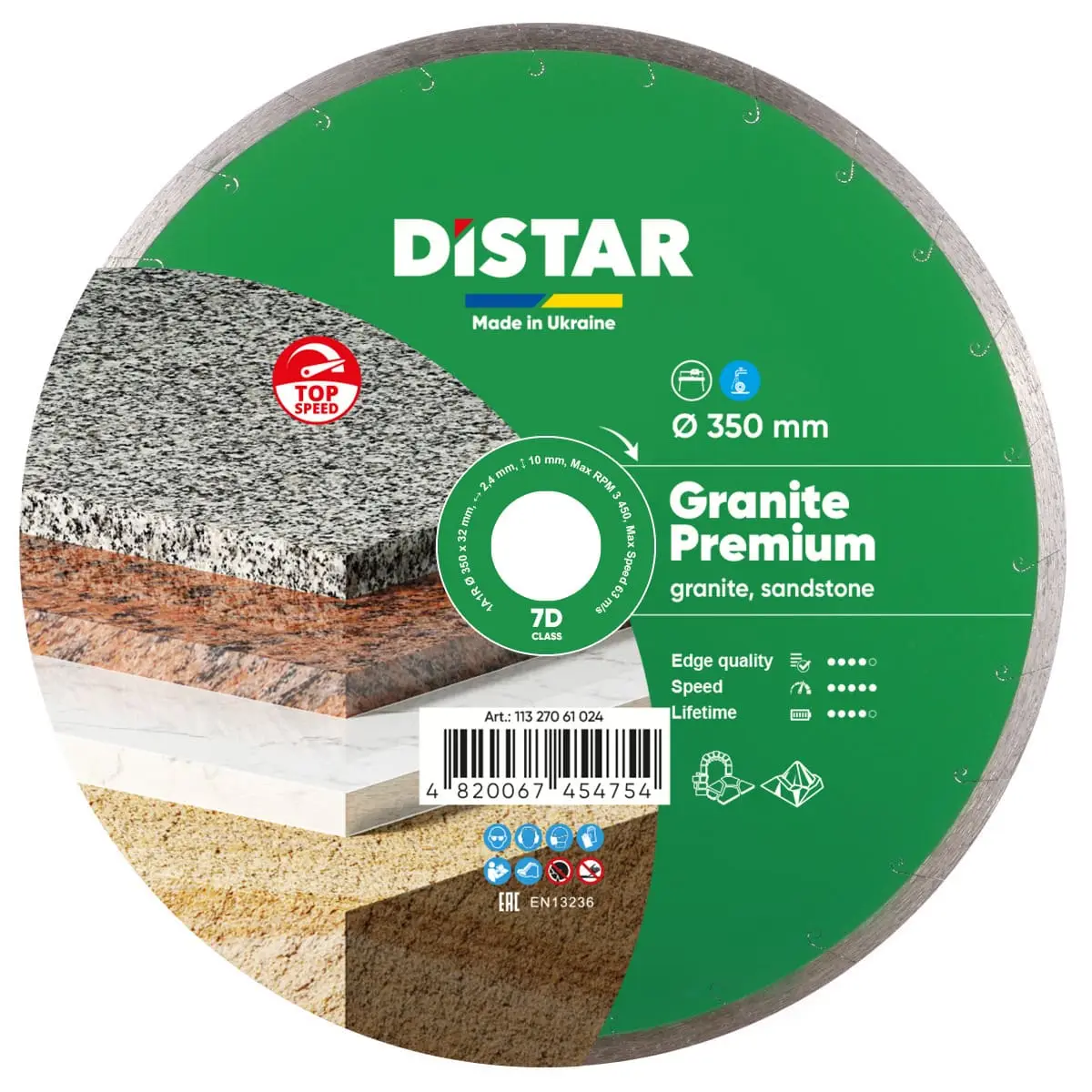 Diamantový kotúč 1A1R 350x32 Granite Premium 1