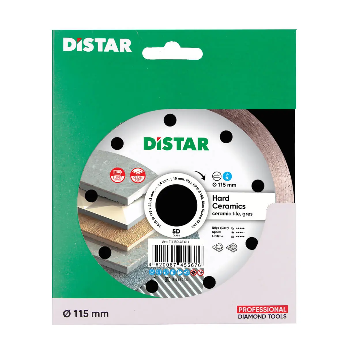Diamond cutting blade 1A1R 115 Hard ceramics 1