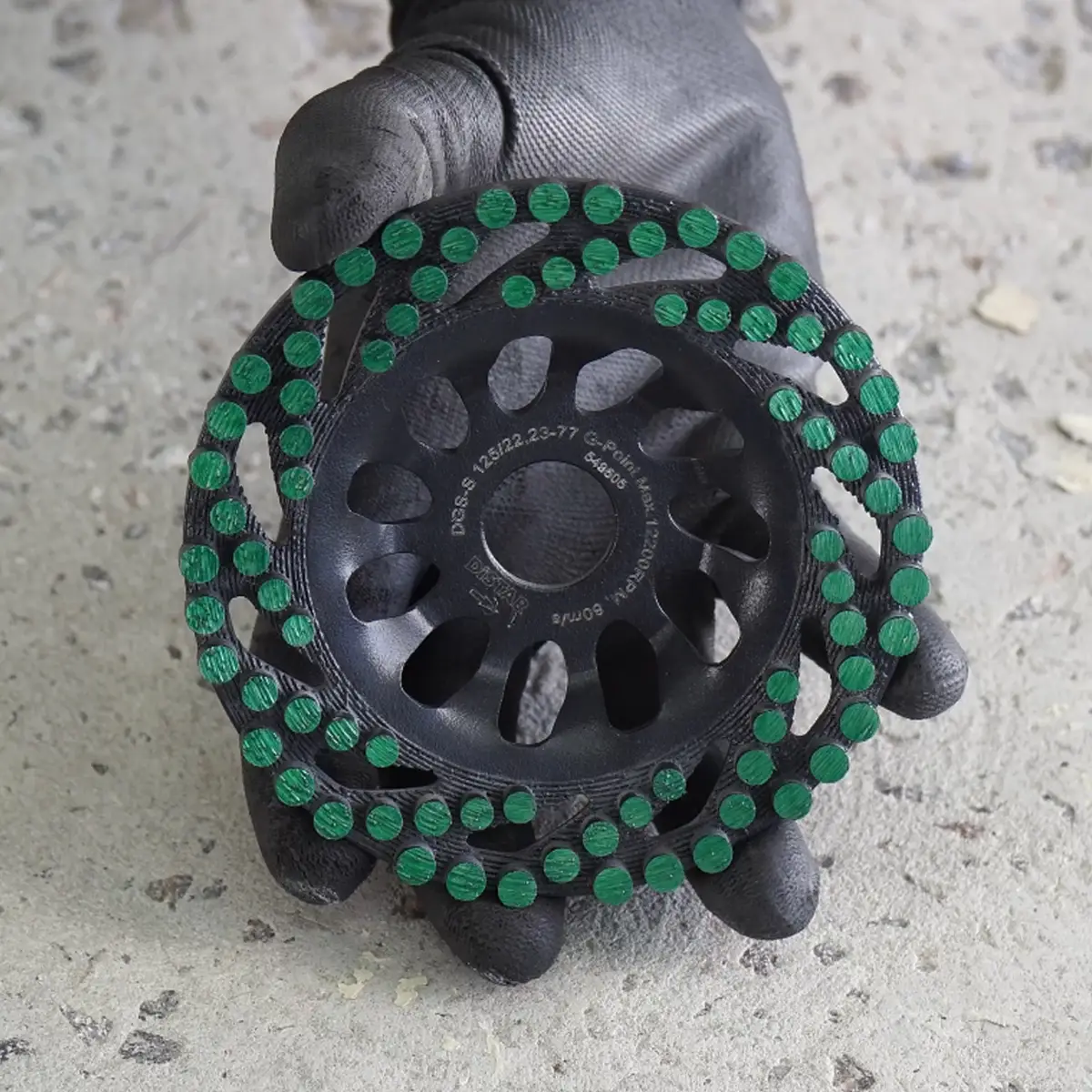 Grinding cup DGS-S 125/22,23-77 Green Point 1