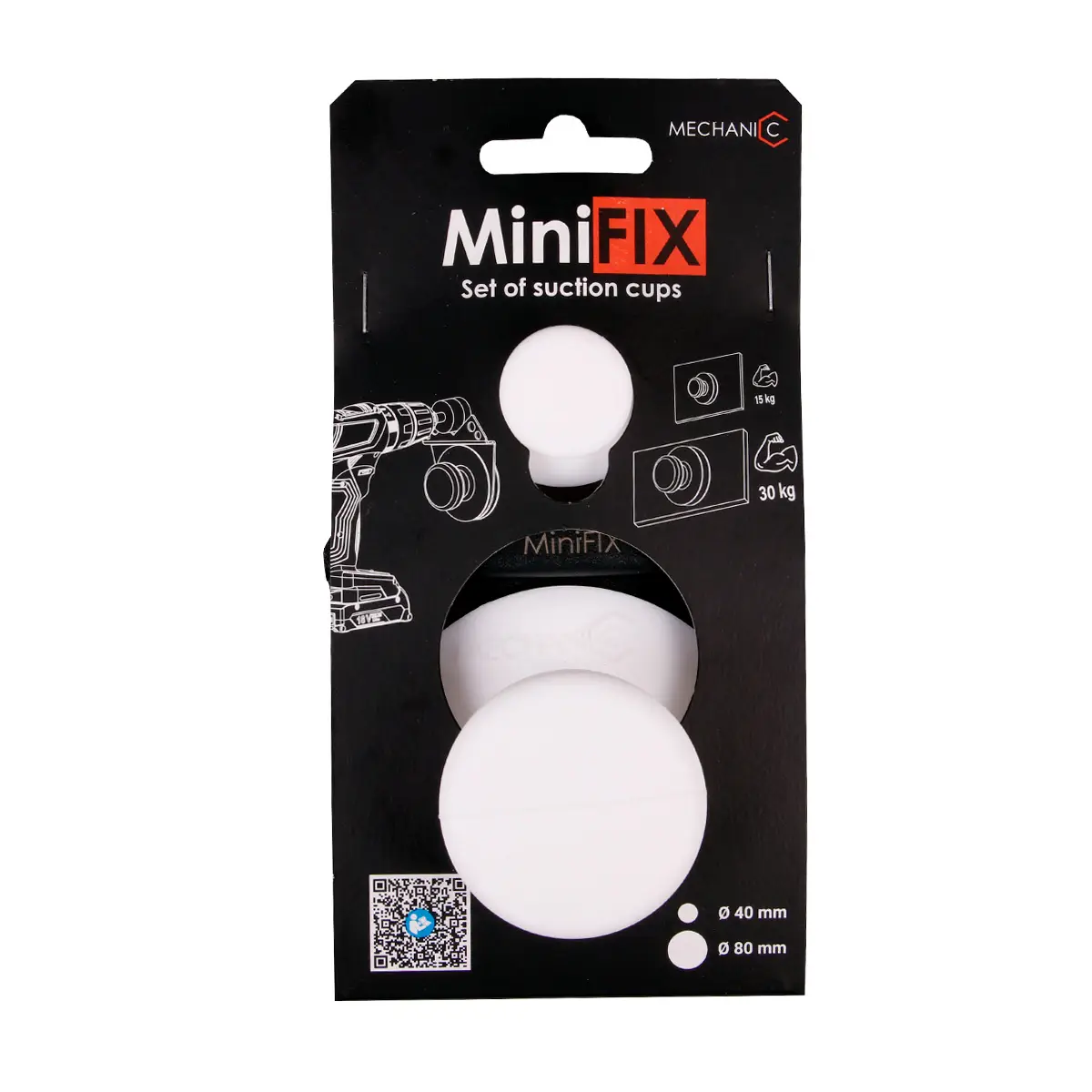 Set of suction cups  MiniFIX 1
