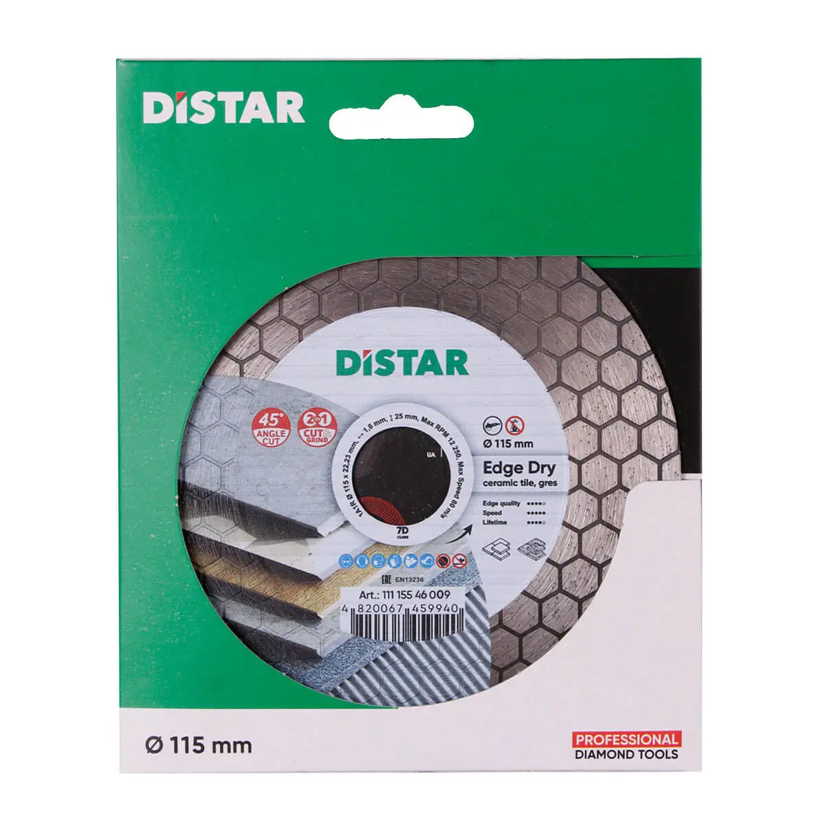 Diamond cutting blade 1A1R 115 Edge Dry 1