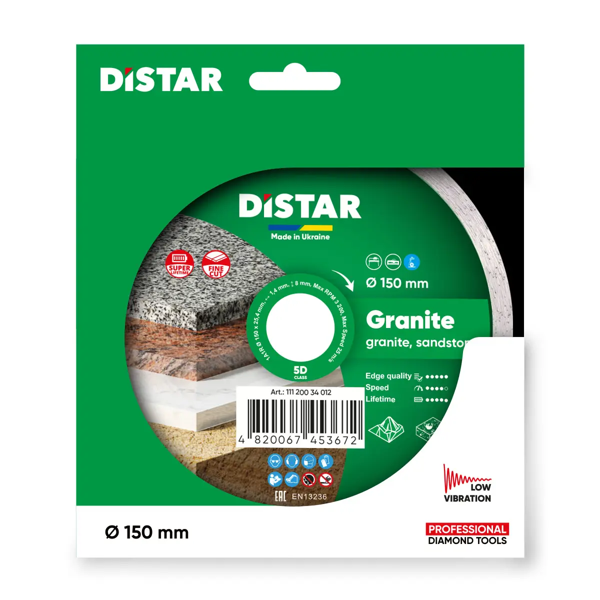 Diamantový kotúč 1A1R 150 Granite 1
