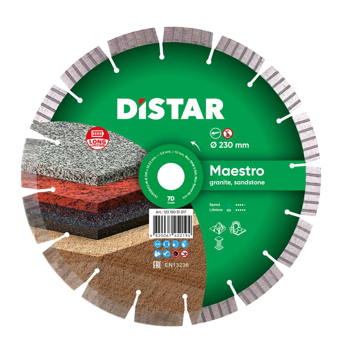 Diamantový kotúč 1A1RSS/C3-W 230x22,23 Maestro 1