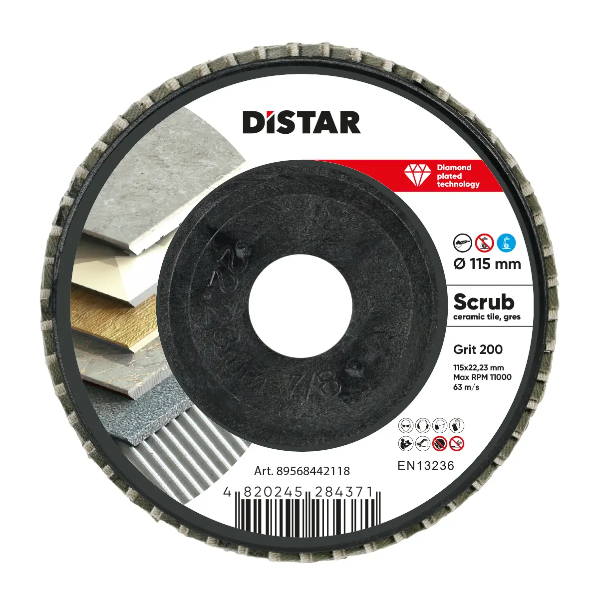 Diamond FLAP disc 115*22,23  #200 Scrub 1