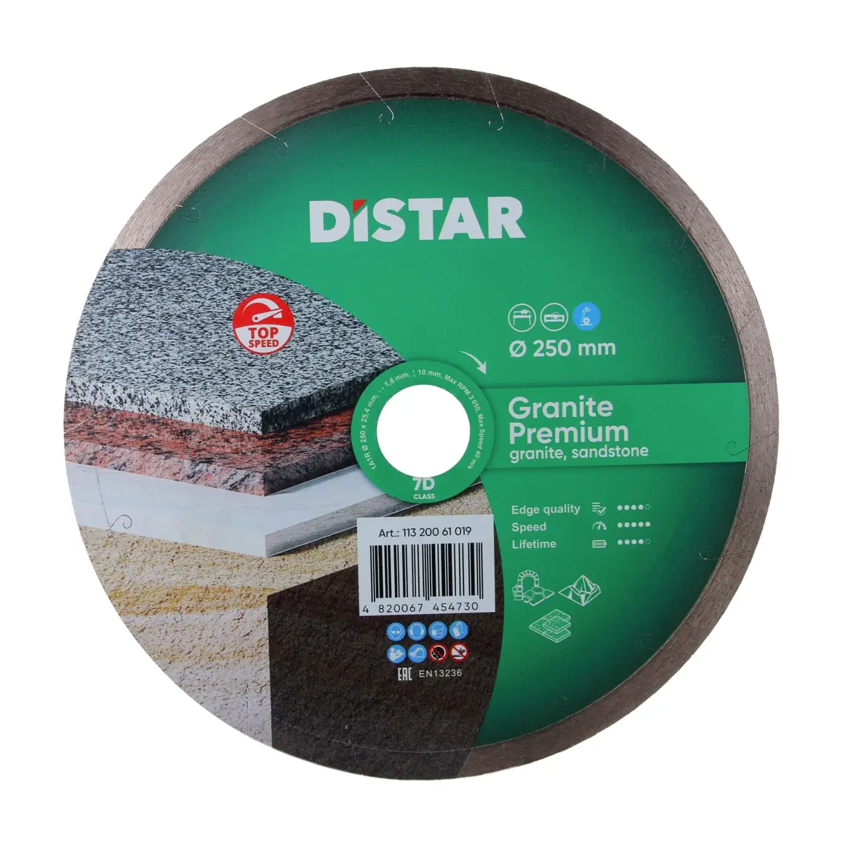 Diamond cutting blade 1A1R 250 Granite Premium 1